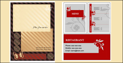 3 conjuntos de mens, tales como tarjeta de visita plantilla vector material