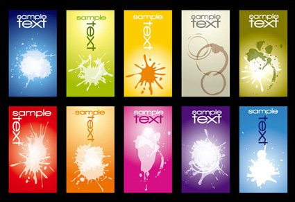 Punto tarjeta plantilla vector