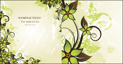 Hermoso verde moda vector patrn de material
