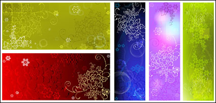 Flores en relieve de fondo de fondo