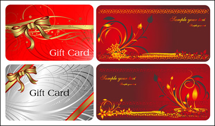 Tarjetas de regalo de vectores
