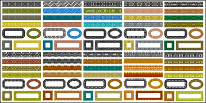 Variedad de materiales clsicos encajes serie de vectores-1