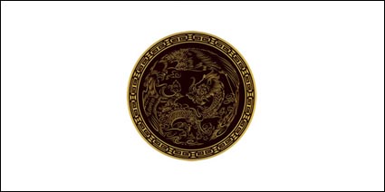 Dragon vectores circulares material clsico