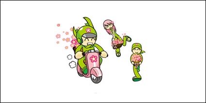 Personas vectores materiales floristera