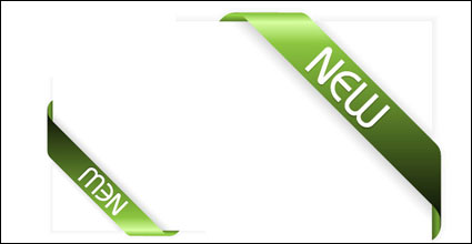 Green Ribbon nuevo material Vector