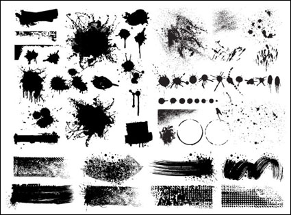 Vector efecto material de inyeccin de tinta