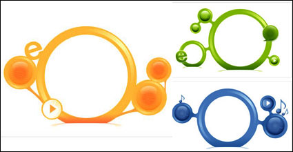Botn de reproduccin Vector material
