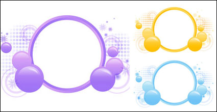 Flores pelota Vector material
