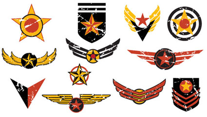 Placas de vuelo de vectores