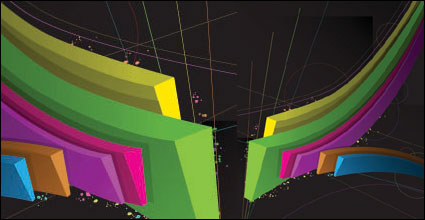 Tres lneas de vector de dimensin