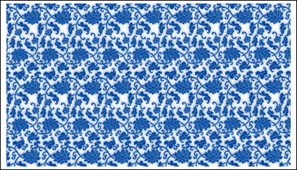 De porcelana azul y blanco, azul y blanco vector patrn de porcelana