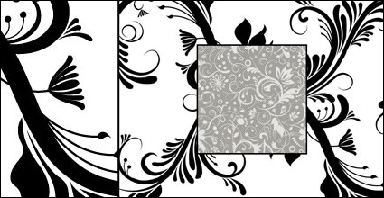 Blanco y Negro Fashion Pattern Vector