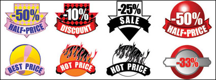 Venta de descuento Vector Icons