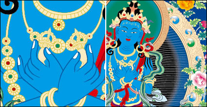Religin murales de Dunhuang vector