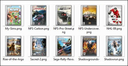 Los juegos de ordenador y pelculas cubrir png iconos -2