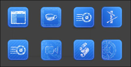 Blue Print iconos PNG
