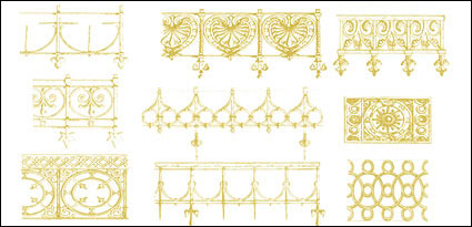 Europea de material de encaje estilo vectorial