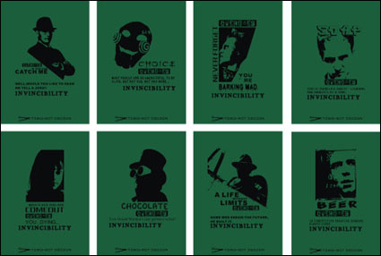 Personas siluetas material vector Tarjetas de pelculas