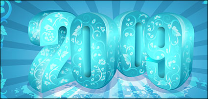 Vector de tres dimensiones patrn de 2009