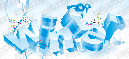 amor 2008 vector calendario de invierno