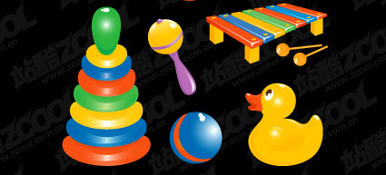 Juguetes Vector material para niños