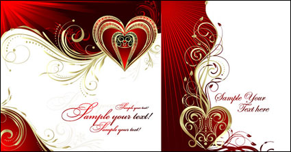 Corazn de oro-vector patrn en forma de
