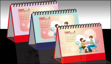 Efecto calendario diseño de material grfico vectorial