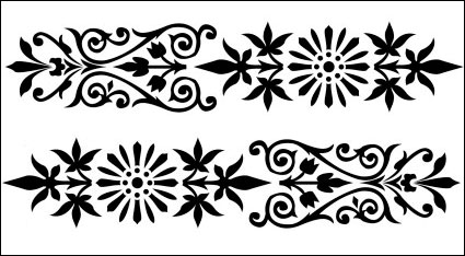 Europea de encaje estilo vectorial de -1
