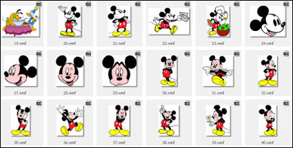 Disney, Mickey Mouse, el Pato Donald, Mickey Mouse, Minnie, Pluto