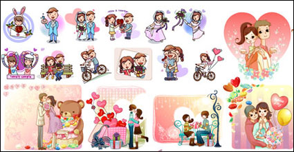 Amante, beso, pastel de bodas, regalos, Festival de la Mariposa