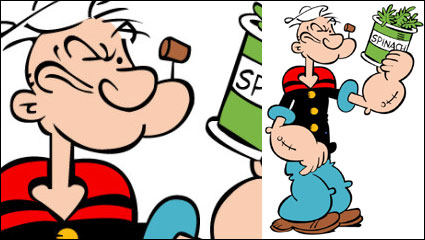 Popeye material Vector