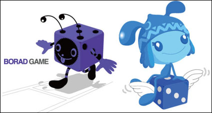 Dice material vector Elf