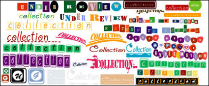 Lovely Ingls vector elemento decorativo