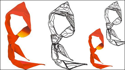 Jvenes Pioneros logotipo - un pañuelo rojo Vector material