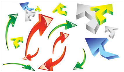 Icono de flecha vector dinmico de material