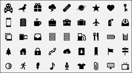 Simple Vector Iconos pequeños
