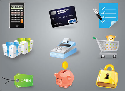 Calculadora, tarjetas de crdito, caja registradora, para ahorrar dinero olla