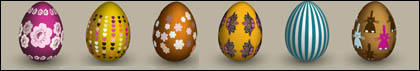 6 huevos material Vector