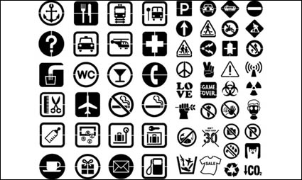 Terminales grficos vectoriales, restaurantes, paradas de autobs, taxis, aeropuertos, la proteccin del medio ambiente