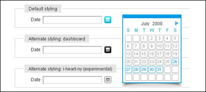 La utilidad puede arrastrar el calendario JS + cdigo CSS
