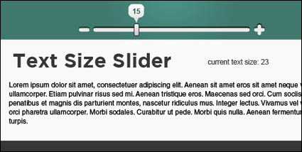 Artculo de una pgina JQuery basado en el ajuste de tamaño de la fuente (JS + CSS)