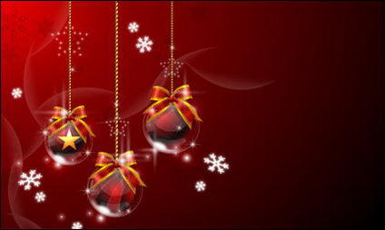 Navidad baln colgado Vector material