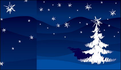 Pintado a mano pinceladas vector rbol de Navidad de material
