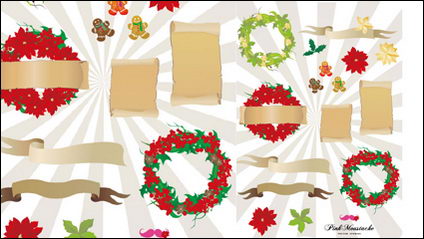 Vector de Navidad elemento material