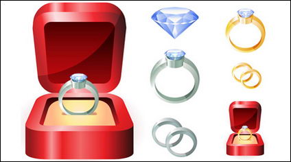 Anillo de bodas Vector