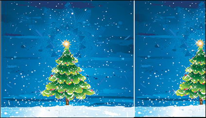 Vector de nieve rbol material