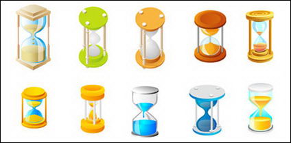 Vector icono de reloj de arena de material