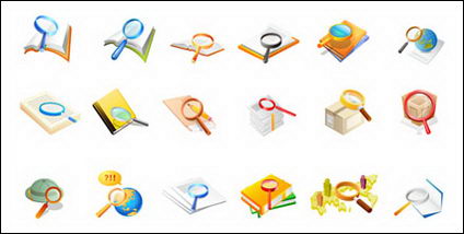 Material de oficina lupa Vector 2