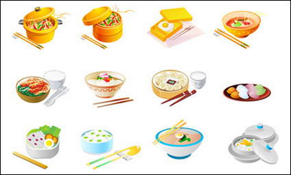 Comida china Vector Icons