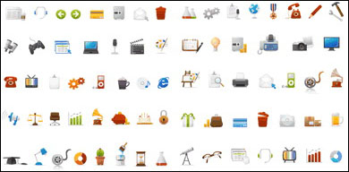 Simple y prctico web icons vector